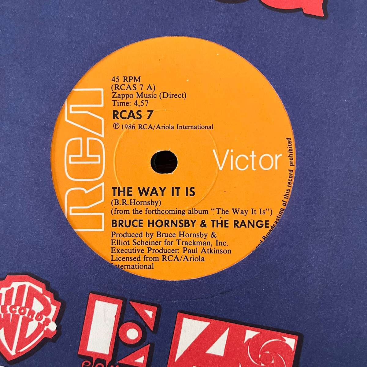 Bruce Hornsby And The Range - The Way It Is Vinyl 7 Inch Single South African Press