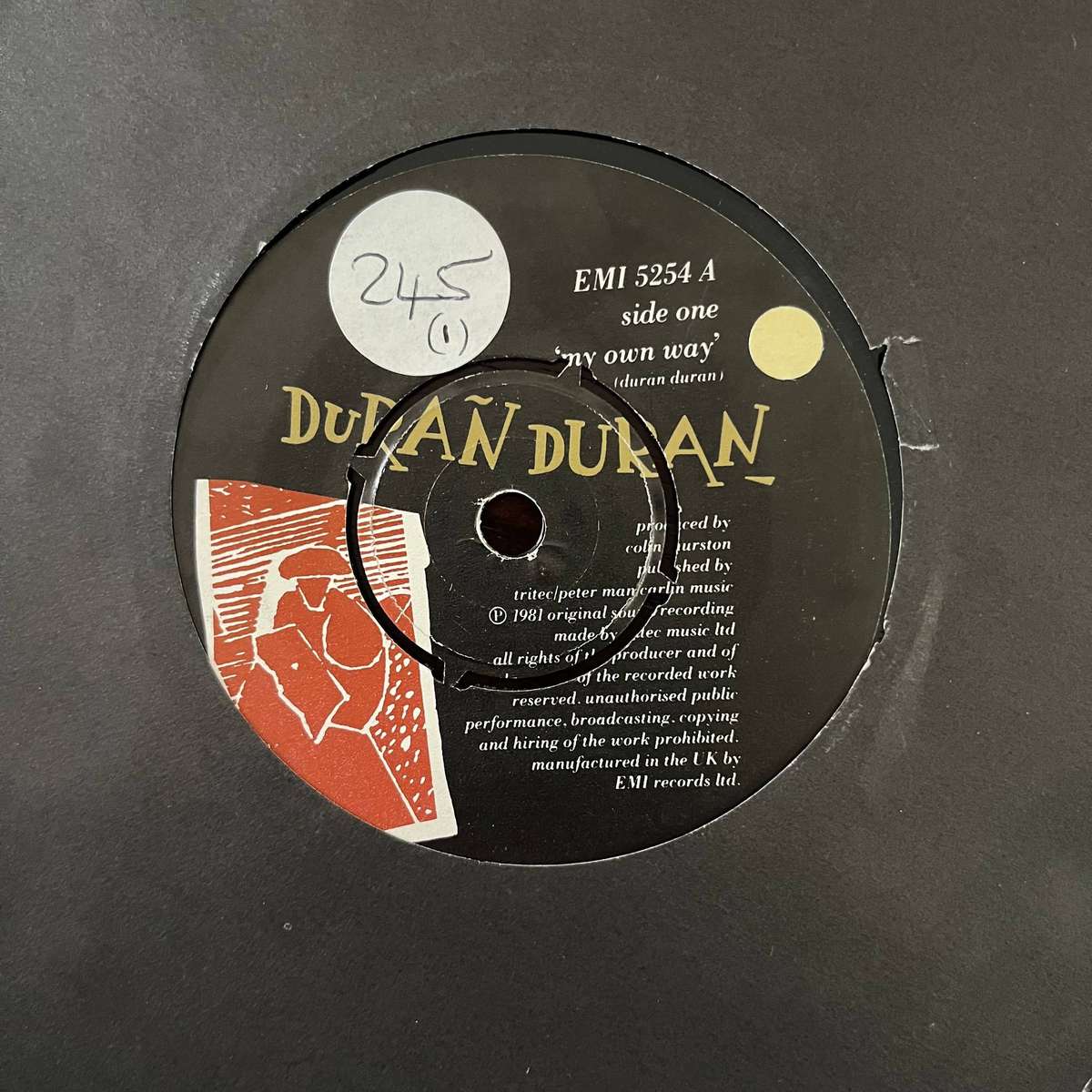 Duran Duran - My Own Way Vinyl 7 Inch Single UK Press