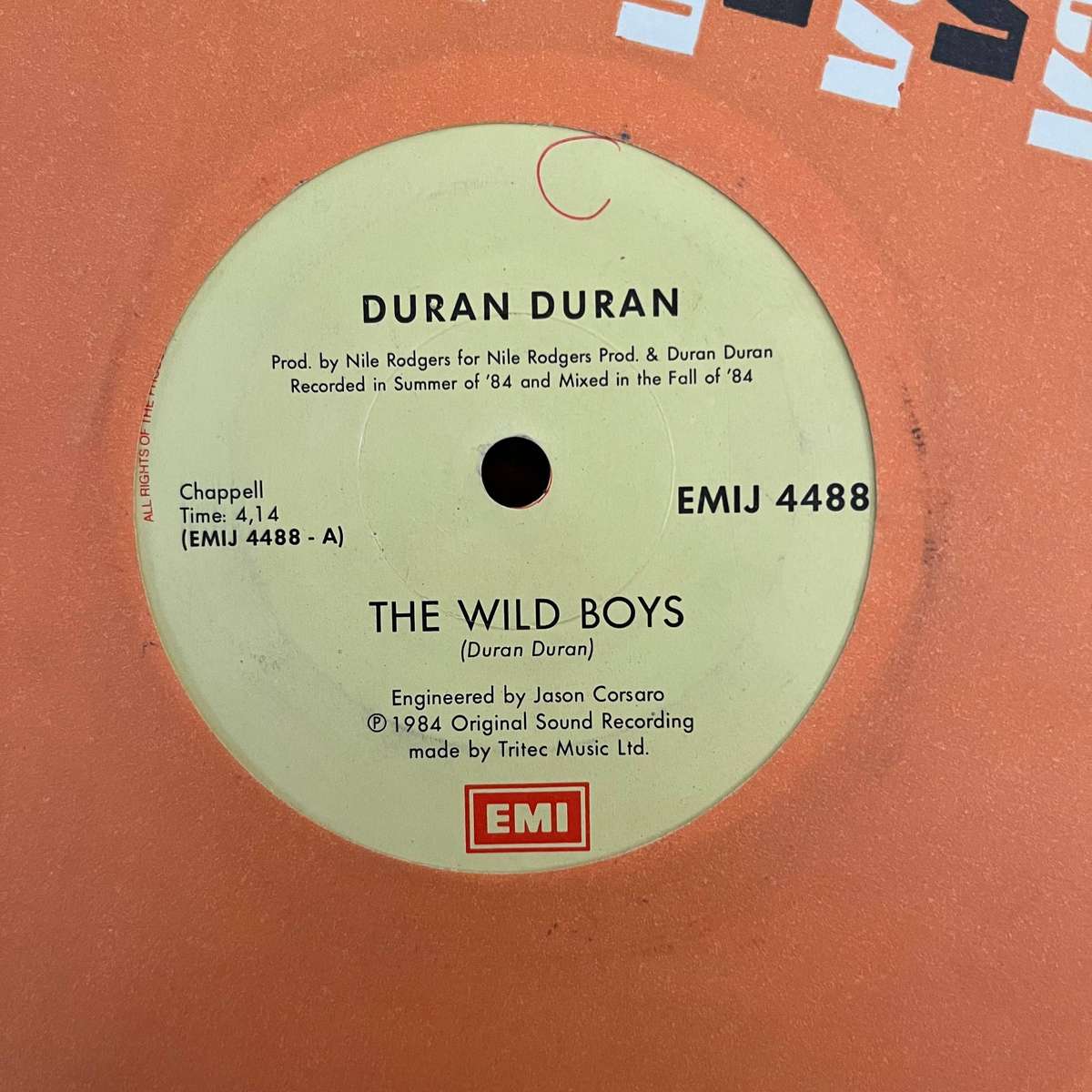 Duran Duran - The Wild Boys Vinyl 7 Inch Single South African Press