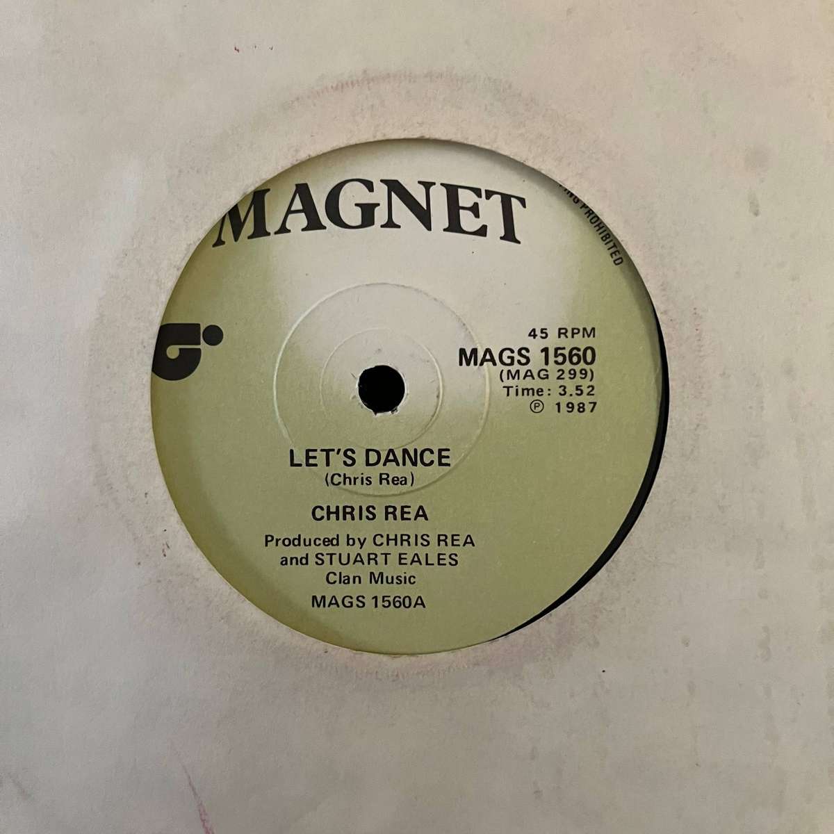 Chris Rea - Lets Dance Vinyl 7 Inch Single South African Press (2)