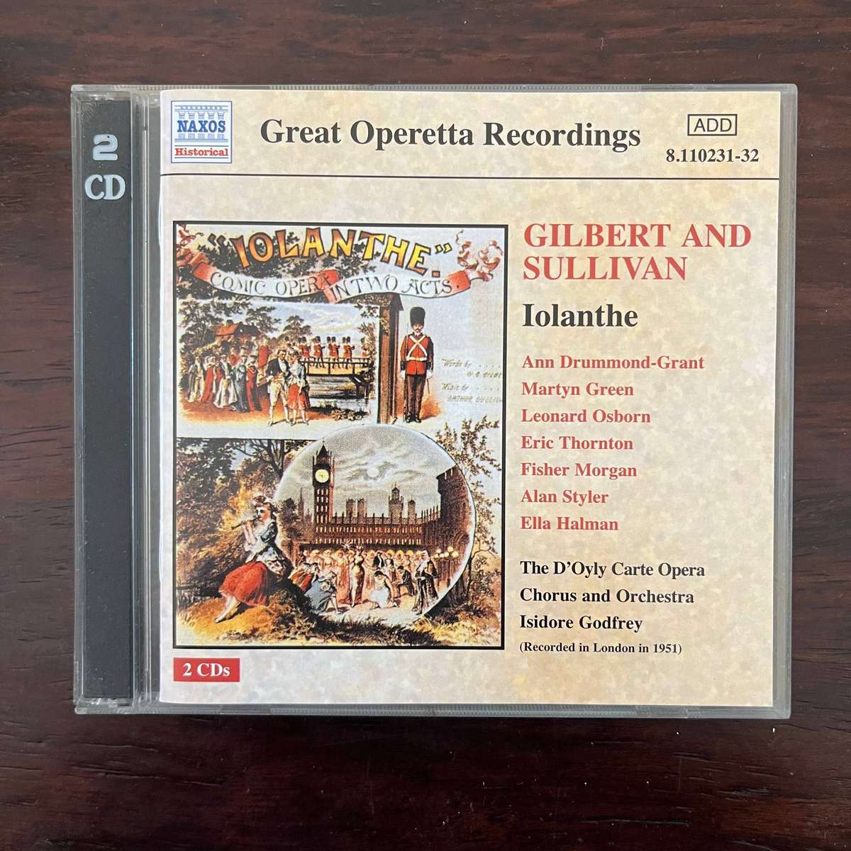 Gilbert & Sullivan - Iolanthe 2CD Naxos Import