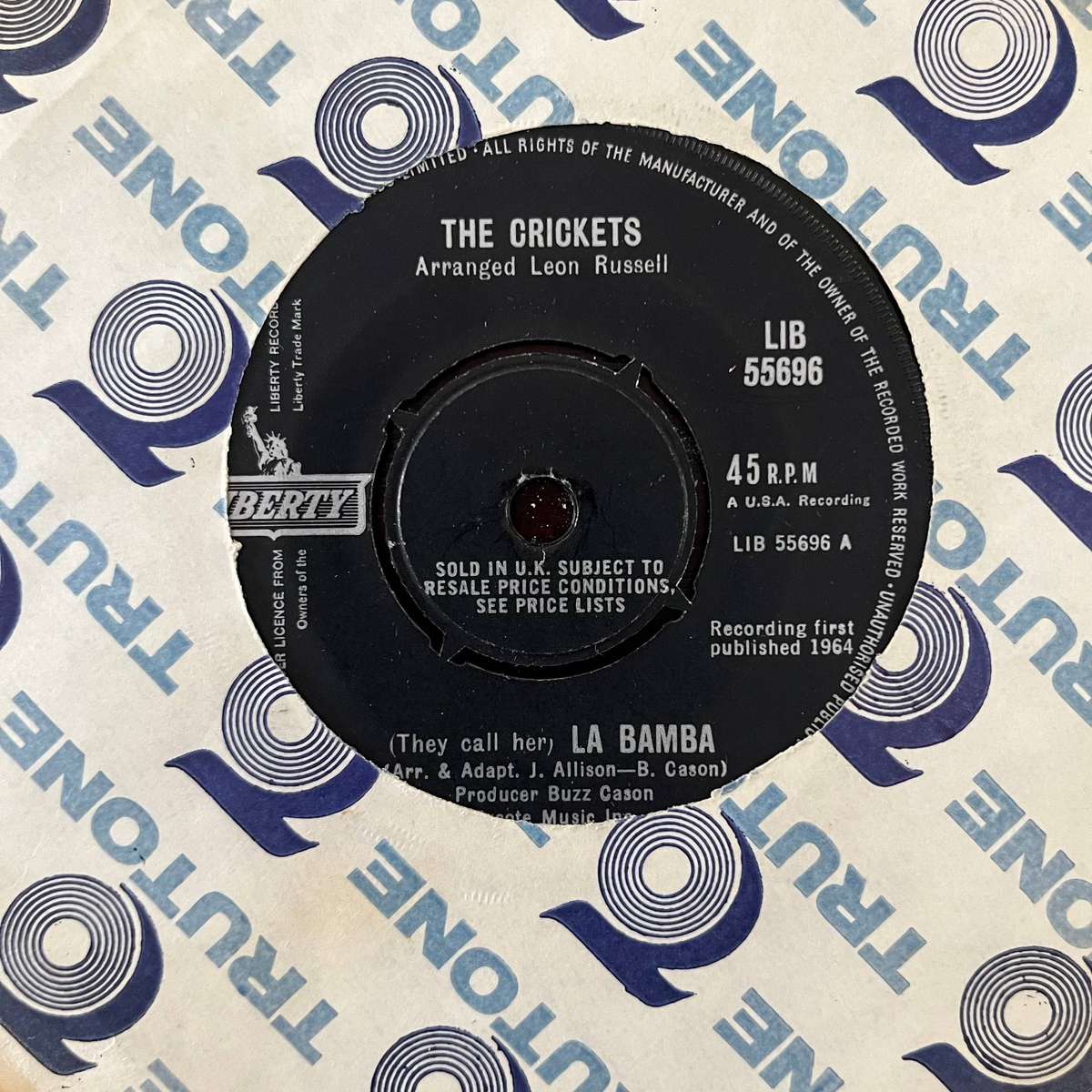The Crickets - (They Call Her) La Bamba Vinyl 7 Inch Single UK Press