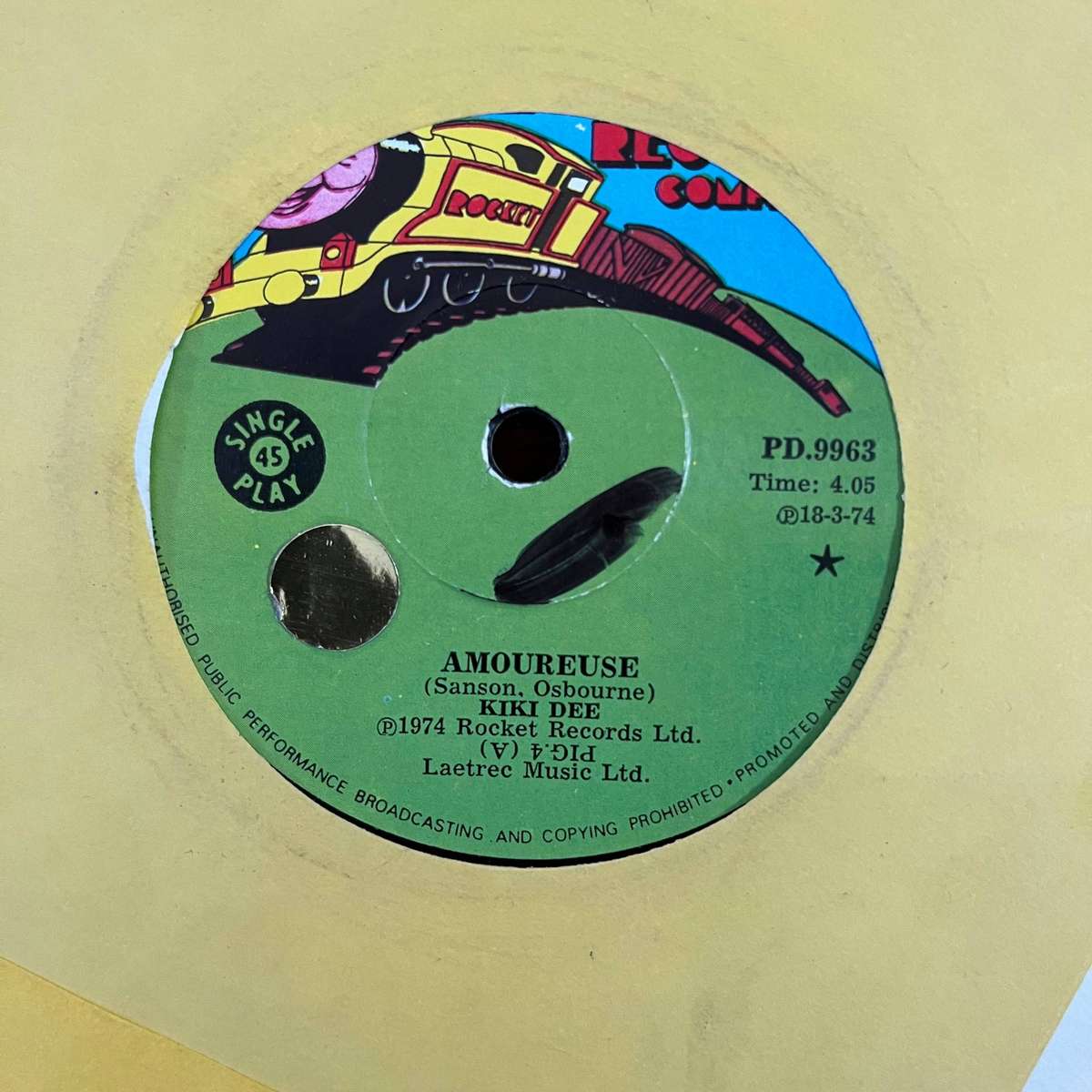 Kiki Dee - Rest My Head / Amoureuse Vinyl 7 Inch Single South African Press