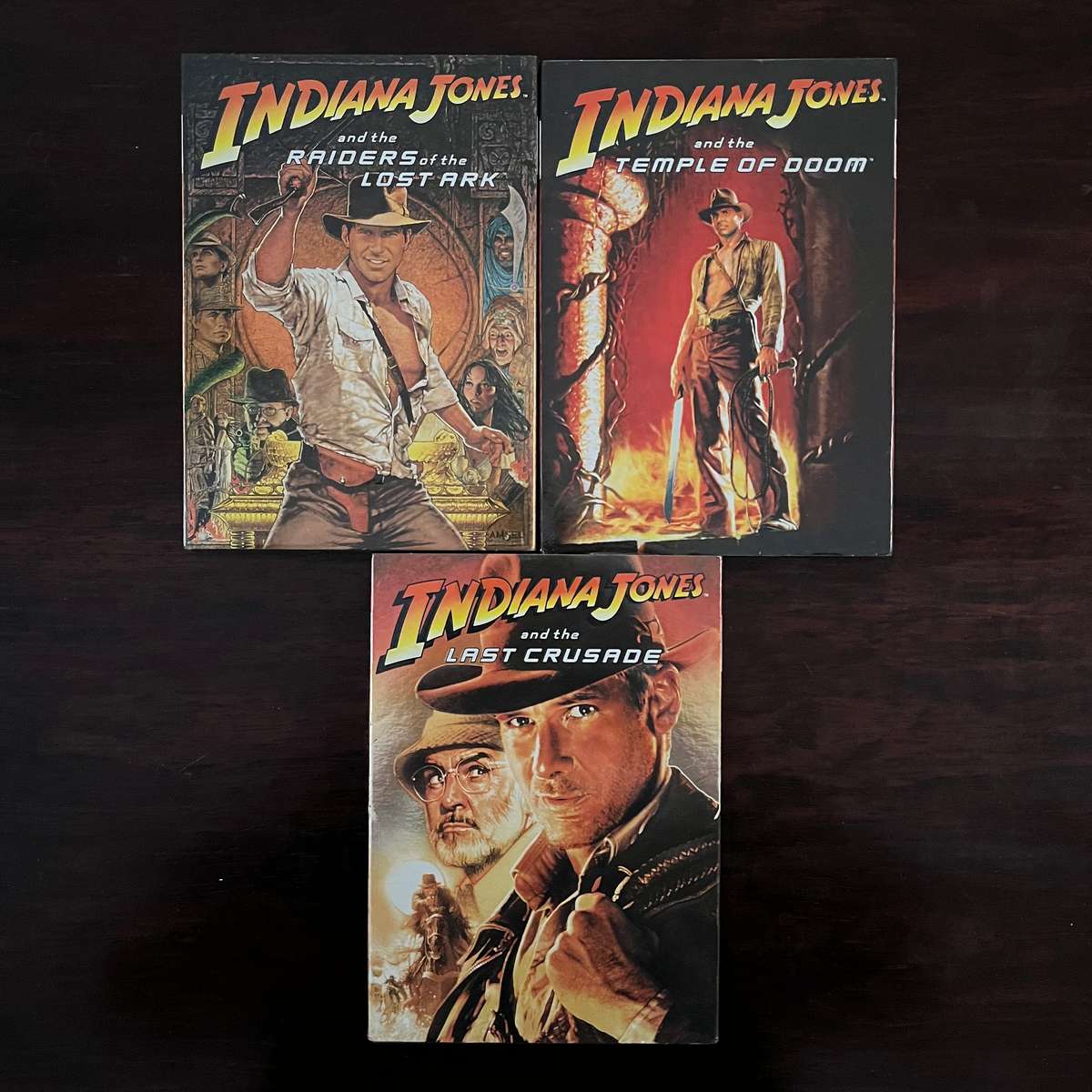 Indiana Jones Trilogy DVD Imports Slipcases Raiders of the Lost Ark Temple Of Doom