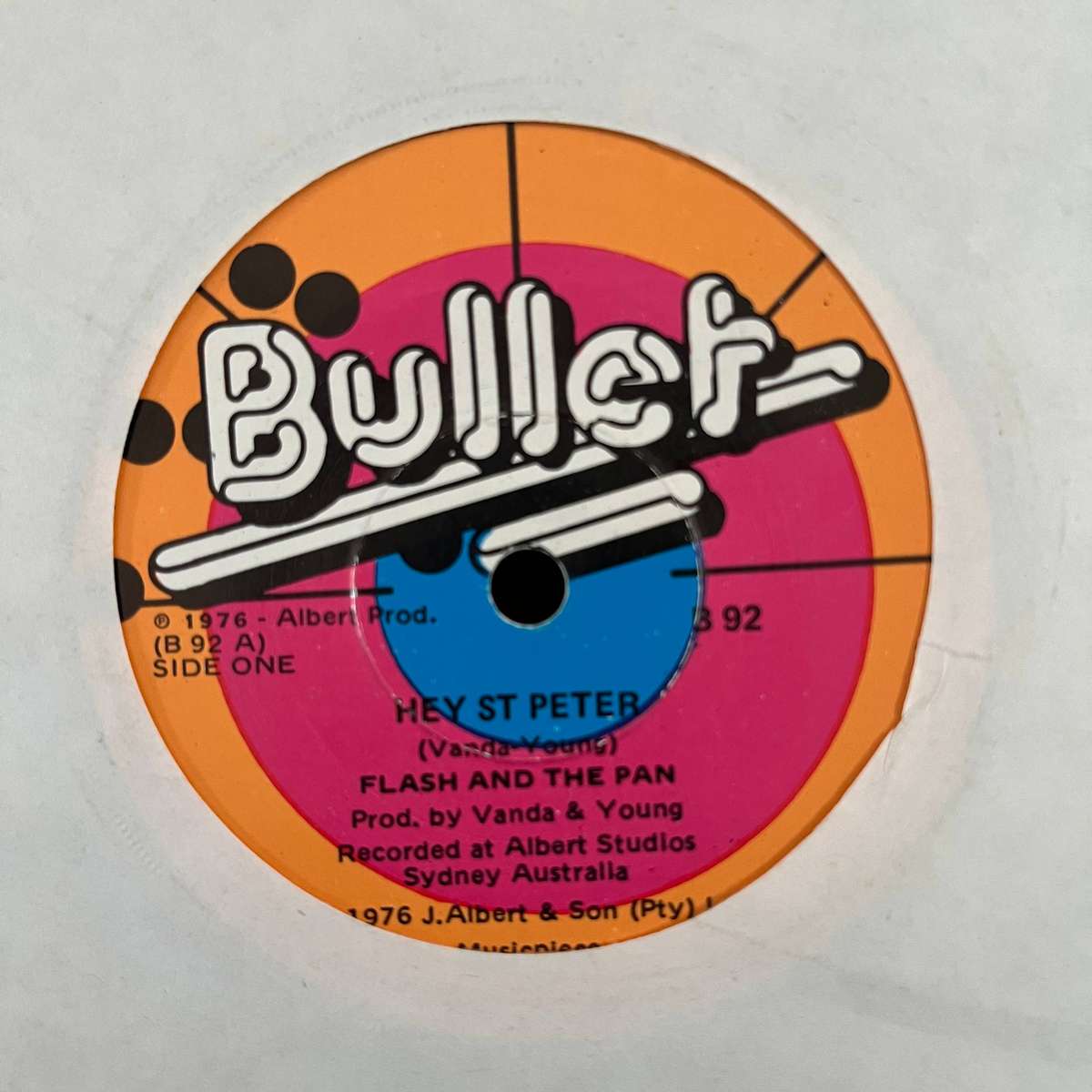 Flash and the Pan - Hey St. Peter Vinyl 7 Inch Single South African Press