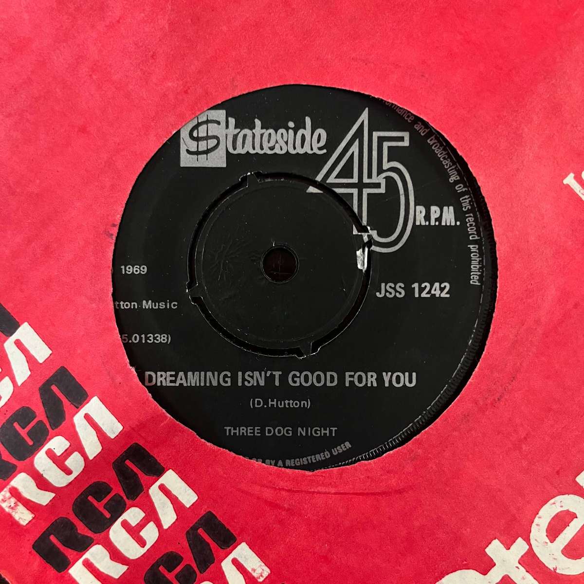 Three Dog Night - Easy To Be Hard Vinyl 7 Inch Single South African Press