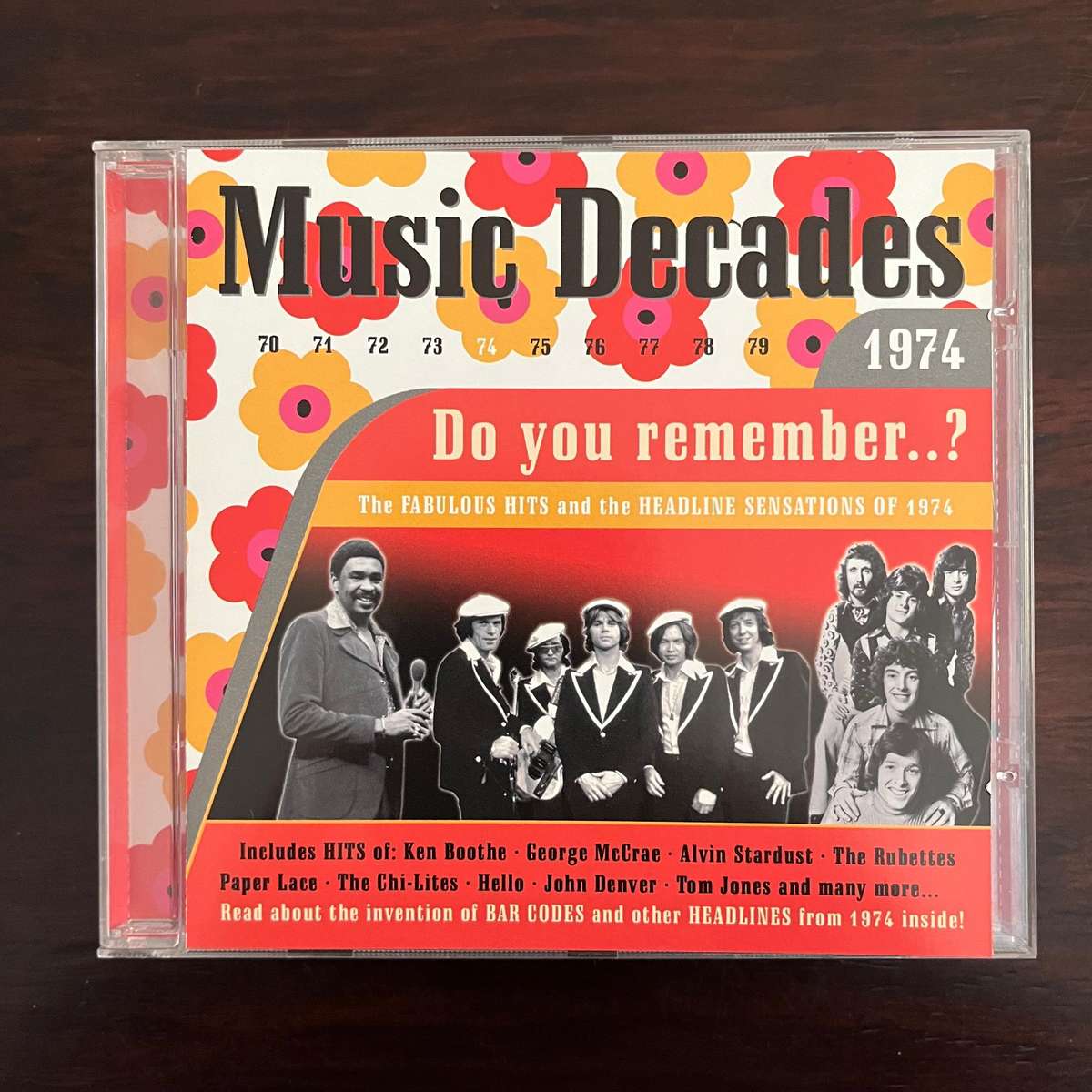 Music Decades 1974 CD Compilation The Chi-Lites The Rubettes George McRae