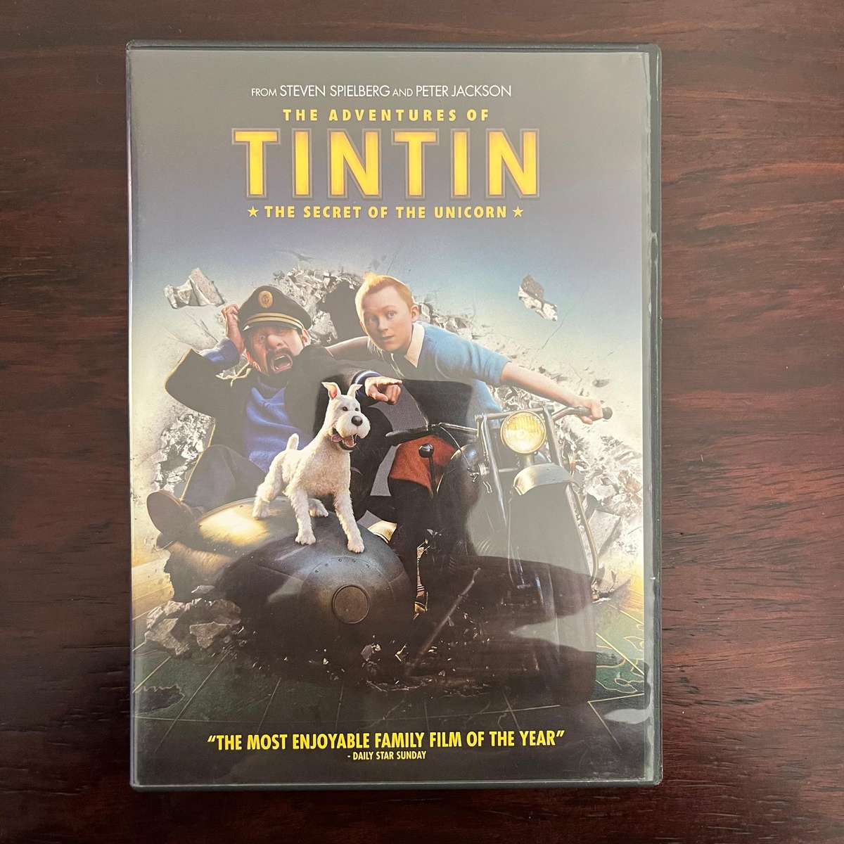 The Adventures Of Tintin DVD South African Press