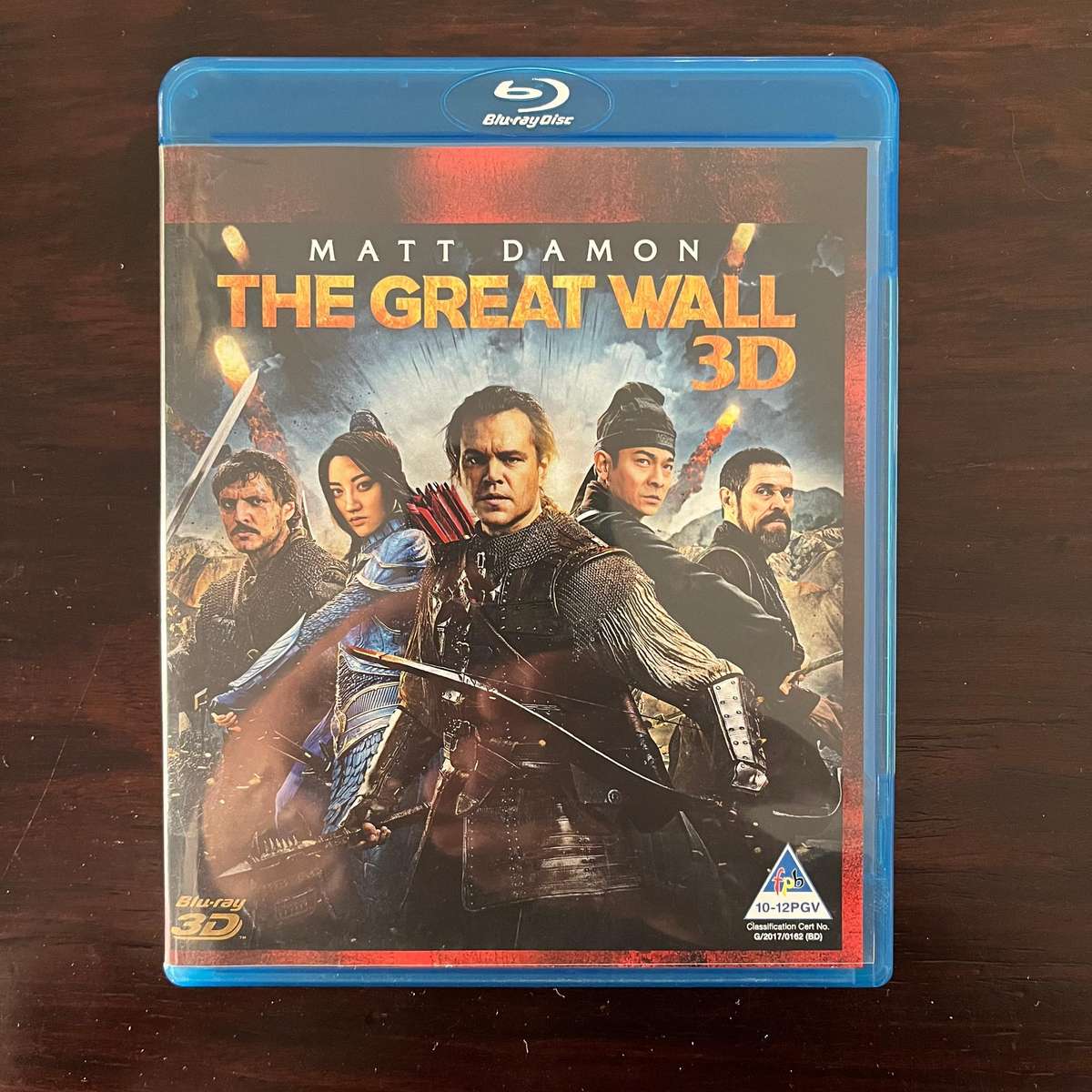 The Great Wall 3D Blu Ray Matt Damon