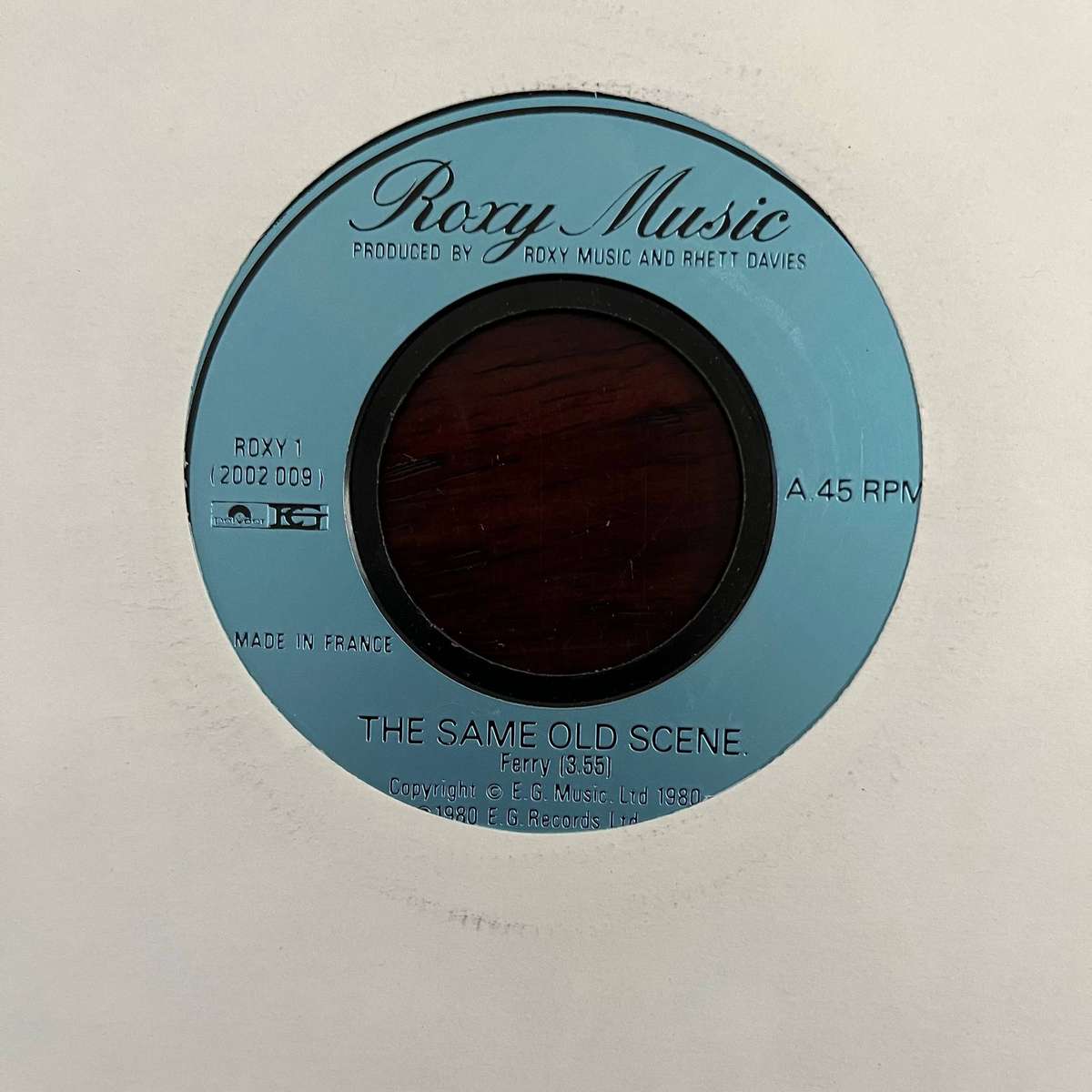 Roxy Music - The Same Old Scene & Lover Vinyl 7 Inch Single UK Press
