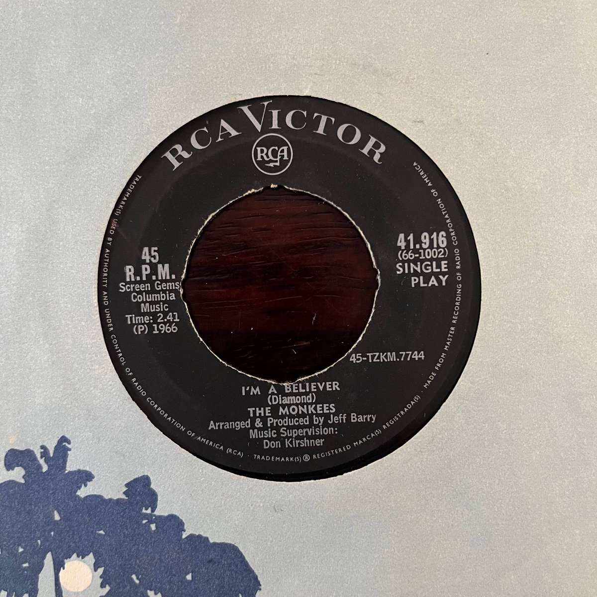 The Monkees - I'm A Believer Vinyl 7 Inch Single South African Press