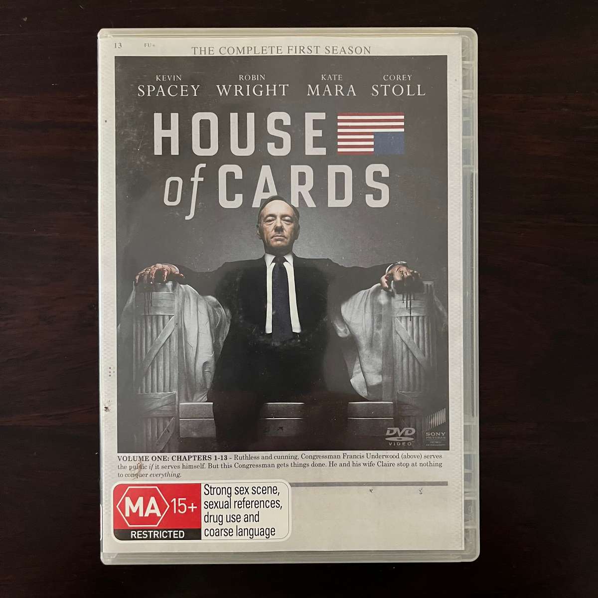 House Of Cards - The Complete First Season 4DVD Set Australian Press Zone 2 & 4