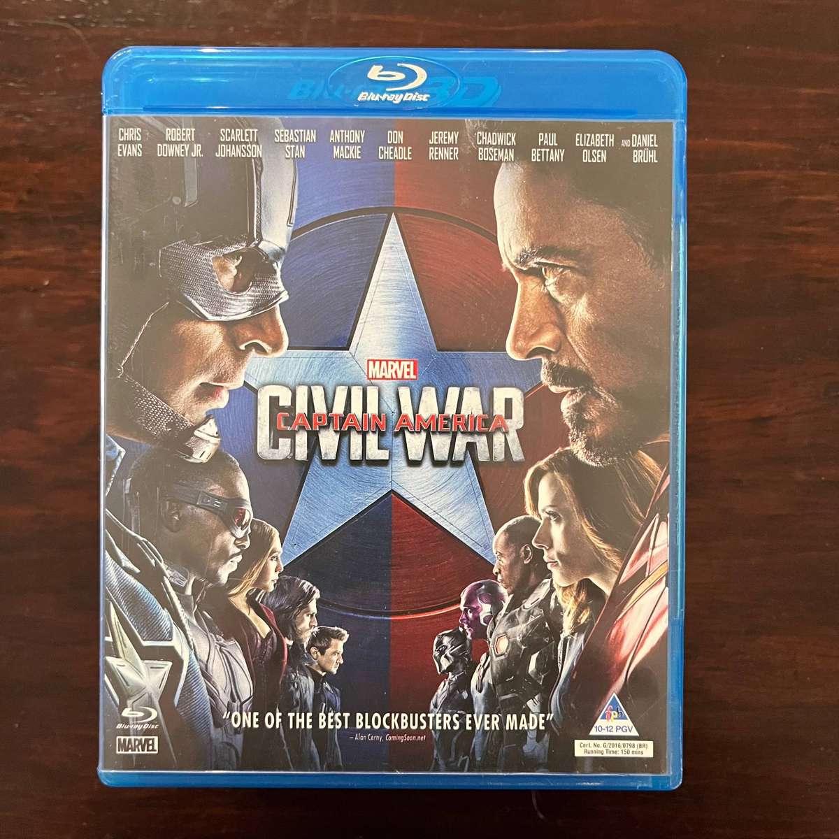 Captain America - Civil War Blu Ray South African Press Marvel