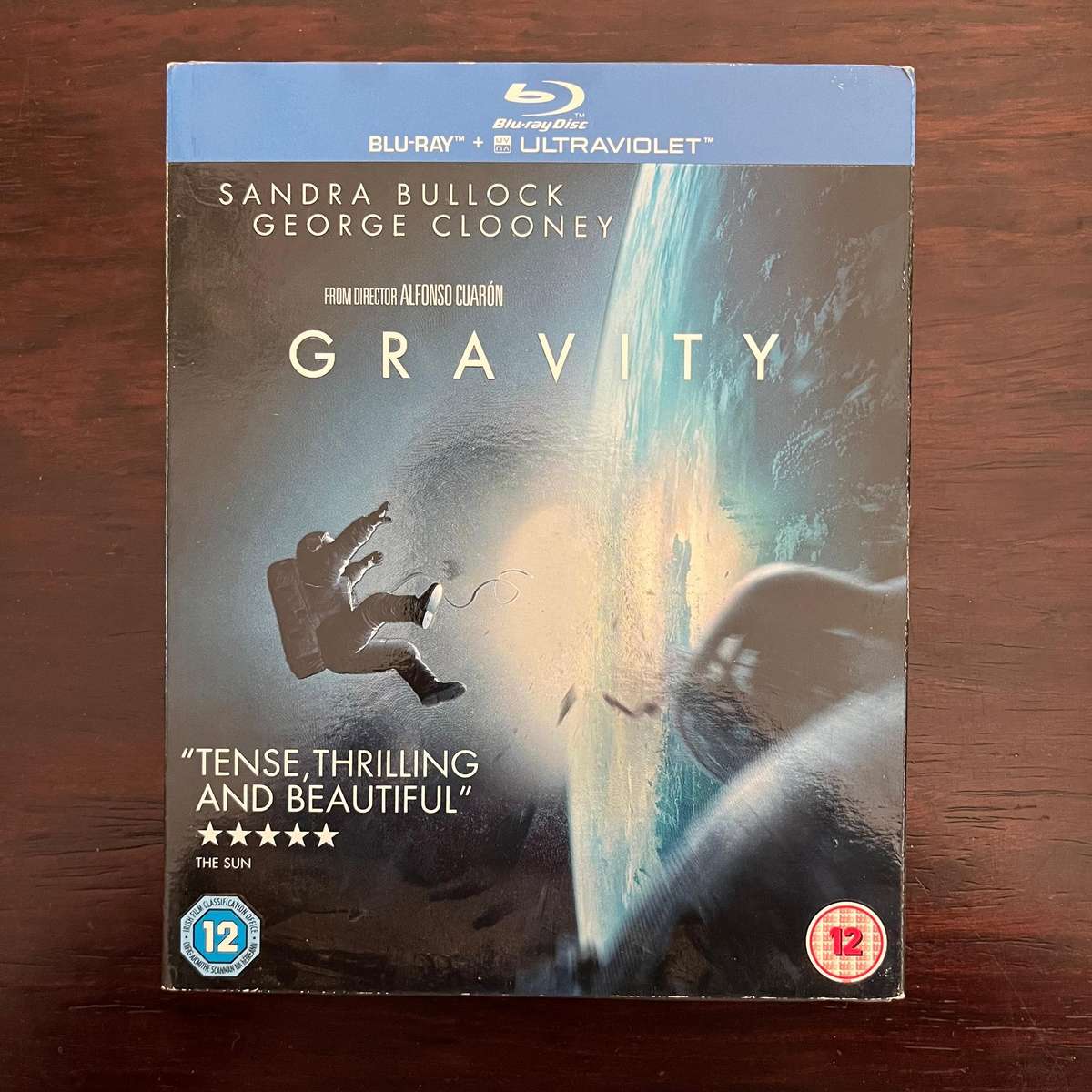 Gravity Blu Ray UK Press with Slipcase