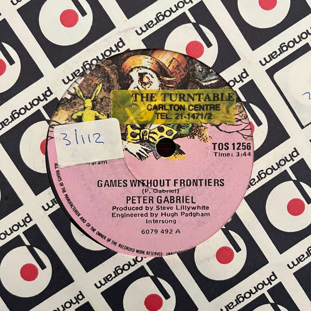 Peter Gabriel - Games Without Frontiers Vinyl 7 Inch Single South African Press