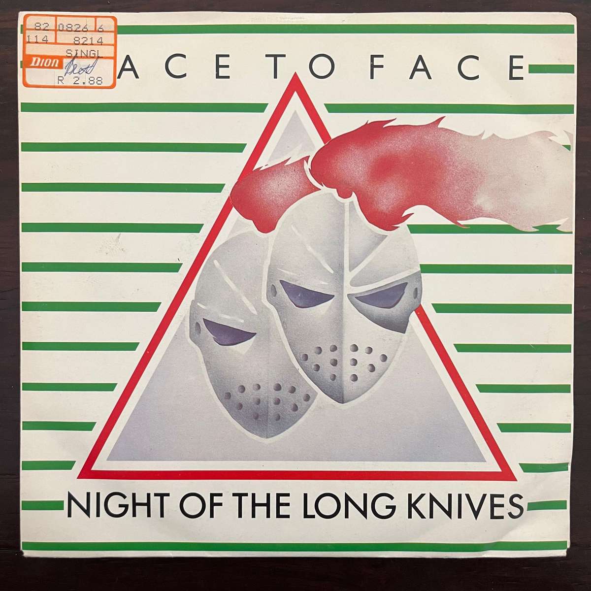 Face To Face - Night Of The Long Knives Vinyl 7 Inch Single South African New Wave