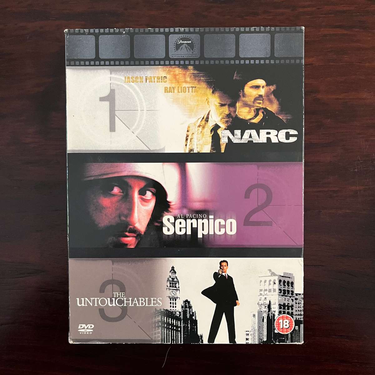Narc / Serpico / The Untouchables 3DVD Set UK Press Import