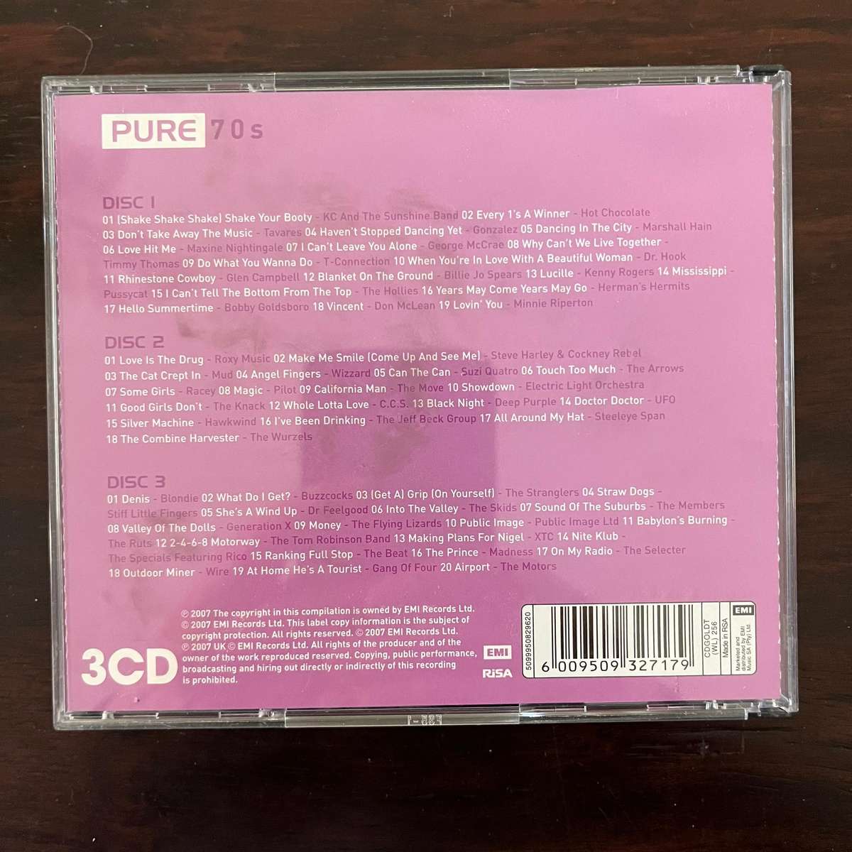 Pure 70s 3CD Set Stranglers Buzzcocks Blondie South African Press