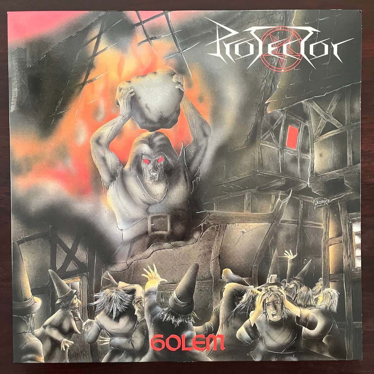 Protector - Golem Vinyl LP German Thrash Metal High Roller Ltd 150