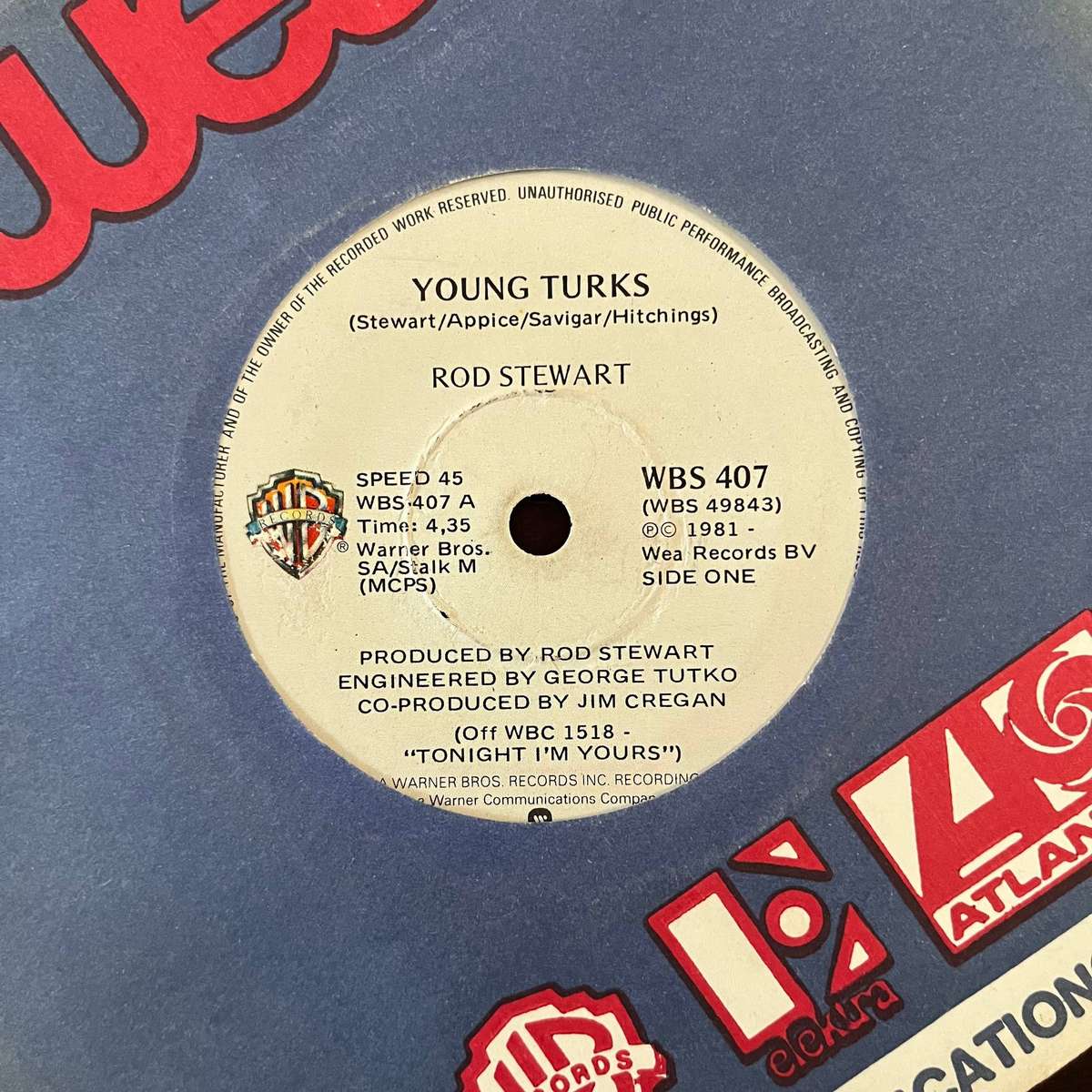 Rod Stewart - Young Turks Vinyl 7 Inch Single South African Press (2)