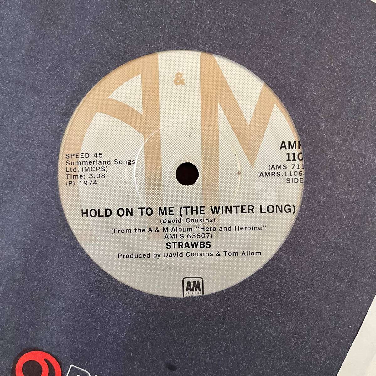 Strawbs - Hold On To Me Vinyl 7 Inch Single South African Press