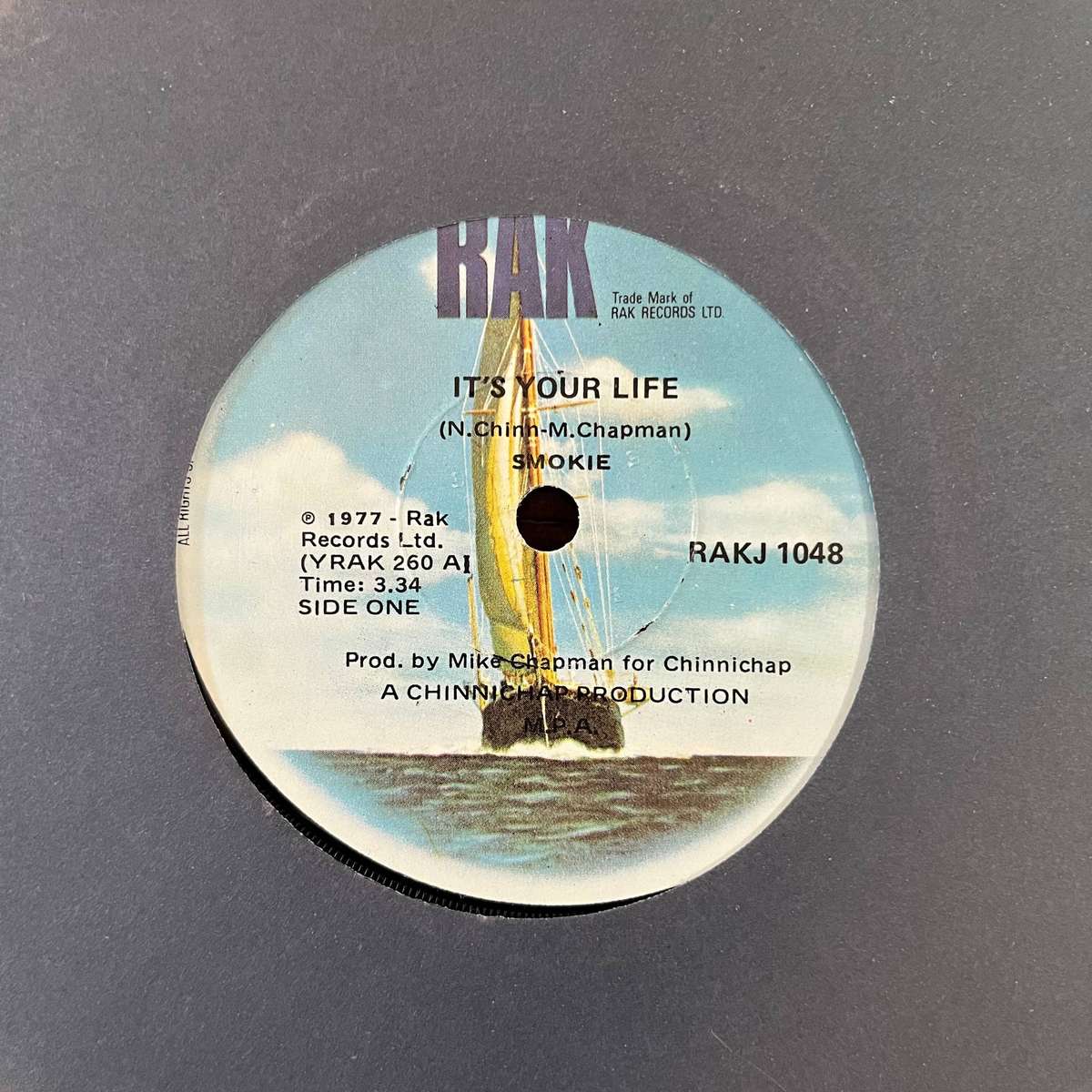 Smokie - It's Your Life Vinyl 7 Inch Single South African Press