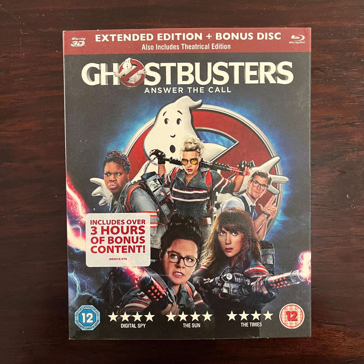 Ghostbusters 3 Disc Extended Edition Blu Ray UK Press with Slipcase