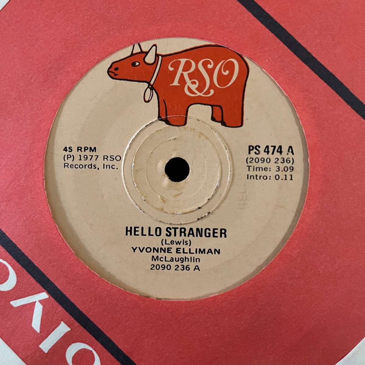 Yvonne Elliman - Hello Stranger Vinyl 7 Inch Single Disco South African Press