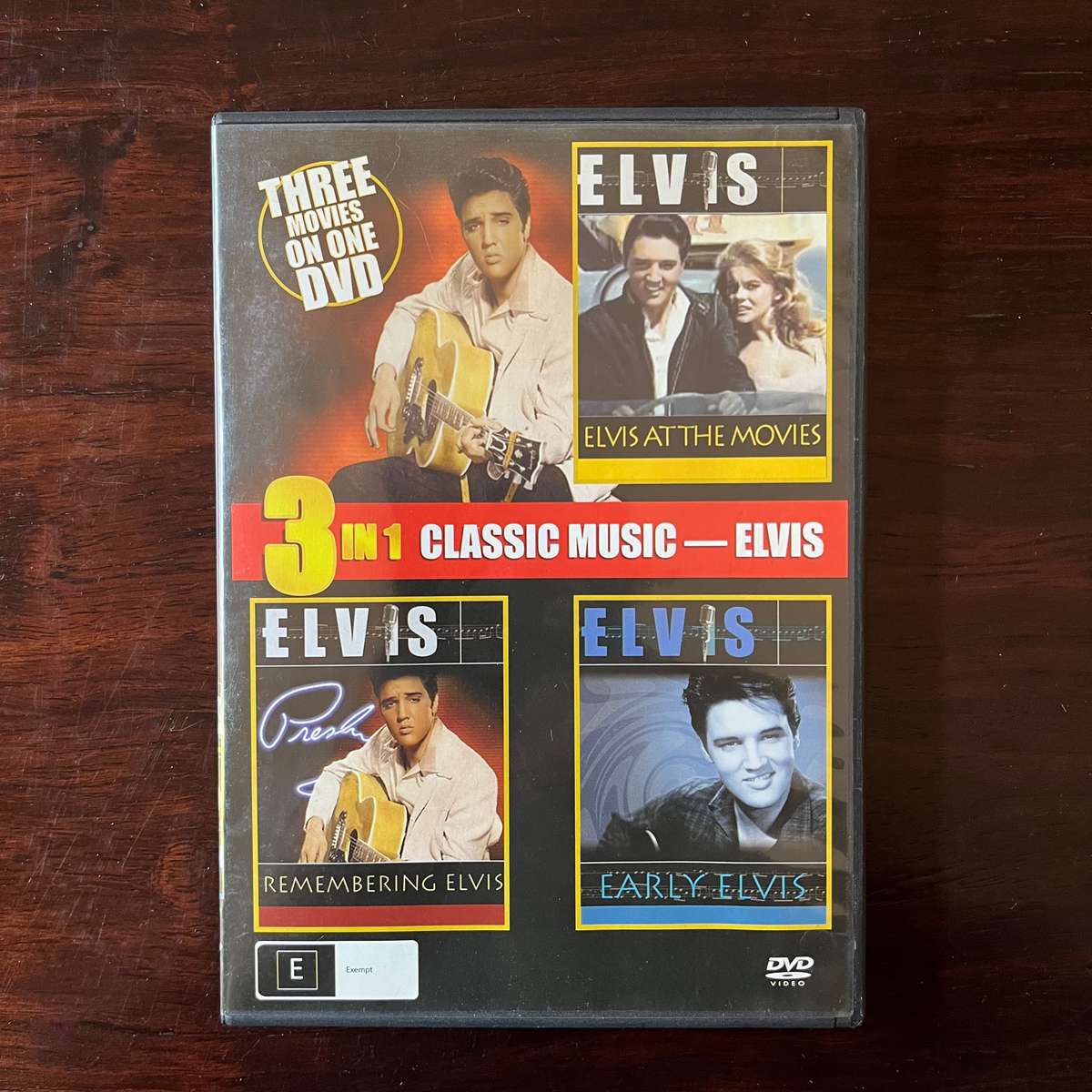 Elvis Presley - 3 in 1 Classic Music DVD Australian Press