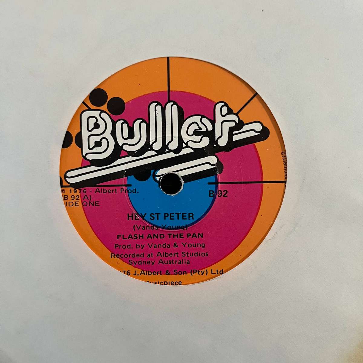 Flash and the Pan - Hey St. Peter Vinyl 7 Inch Single South African Press (2)