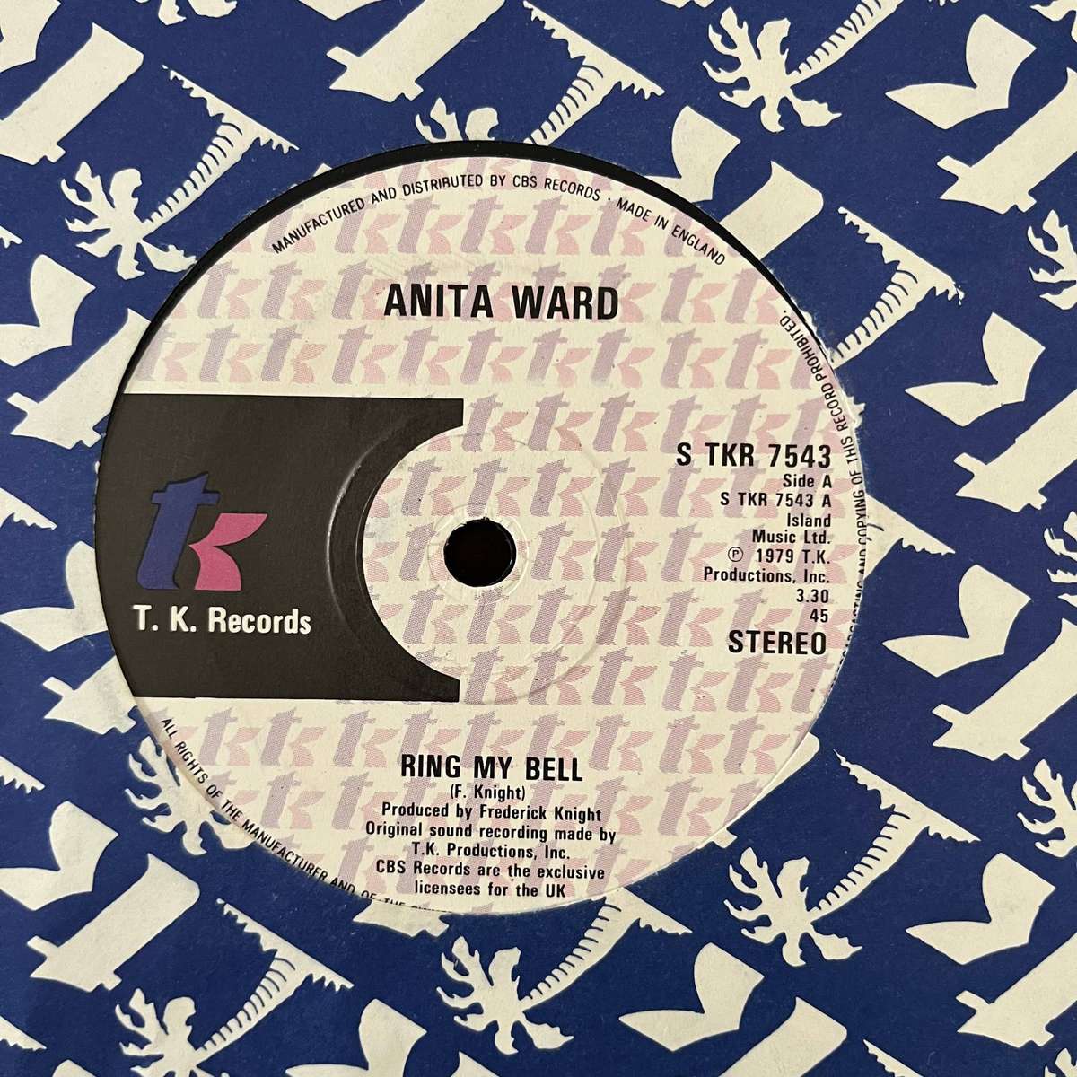 Anita Ward - Ring My Bell Vinyl 7 Inch Single UK Press