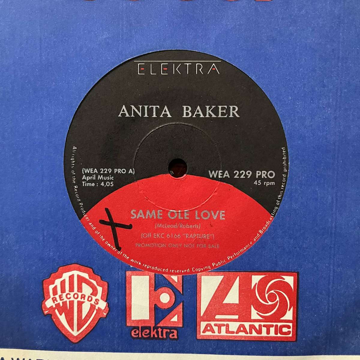 Anita Baker - Same Ole Love Vinyl 7 Inch Single South African Press Promo