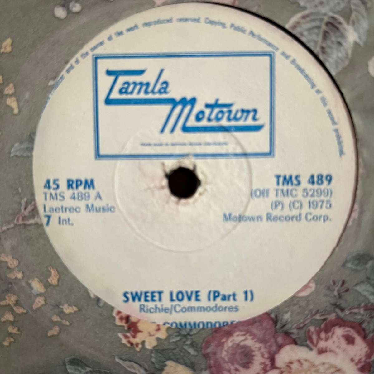 The Commodores - Sweet Love Part 1 and Part 2 Vinyl 7 Inch Single Rare Zimbabwe Press