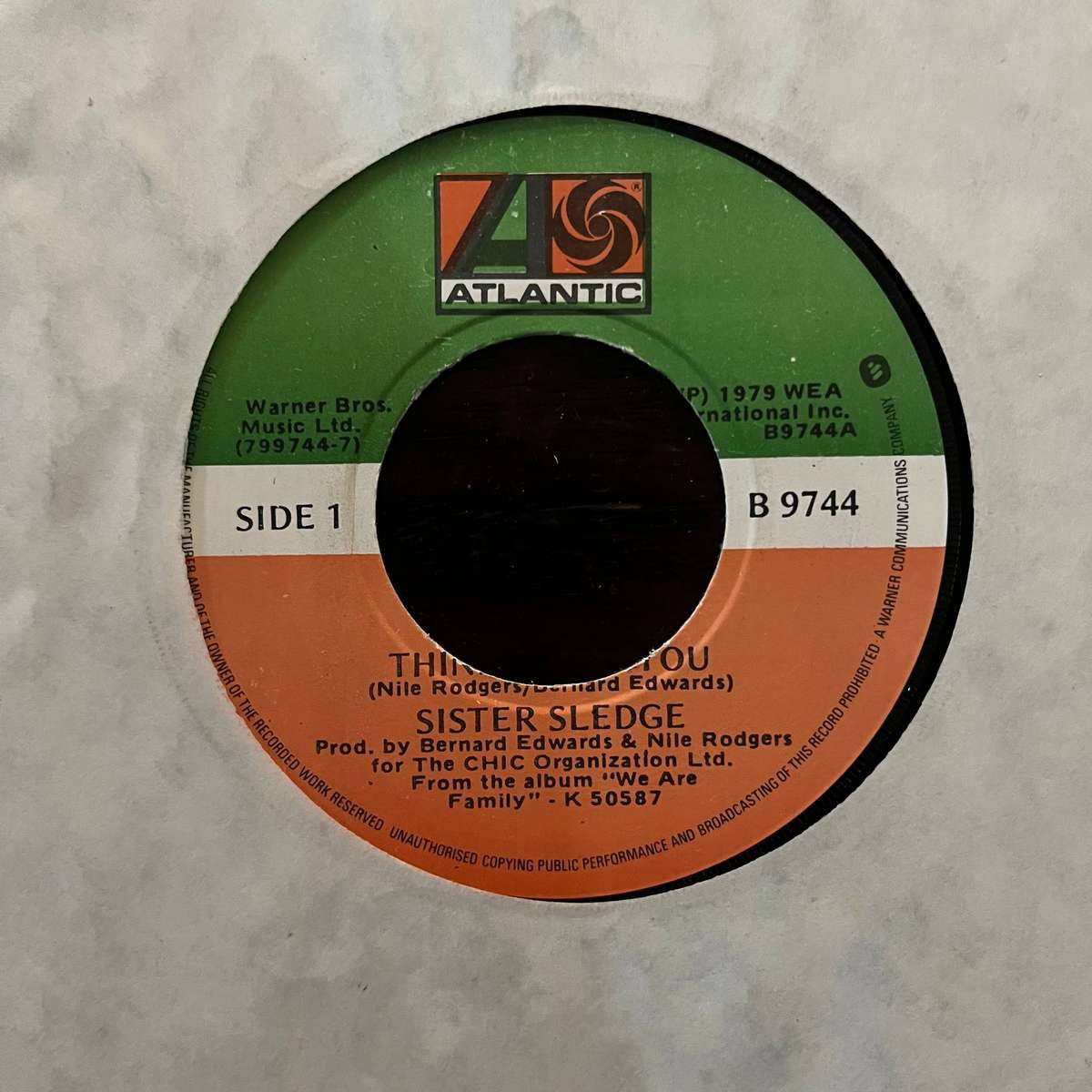 Sister Sledge - Thinking Of You Vinyl 7 Inch Single Import