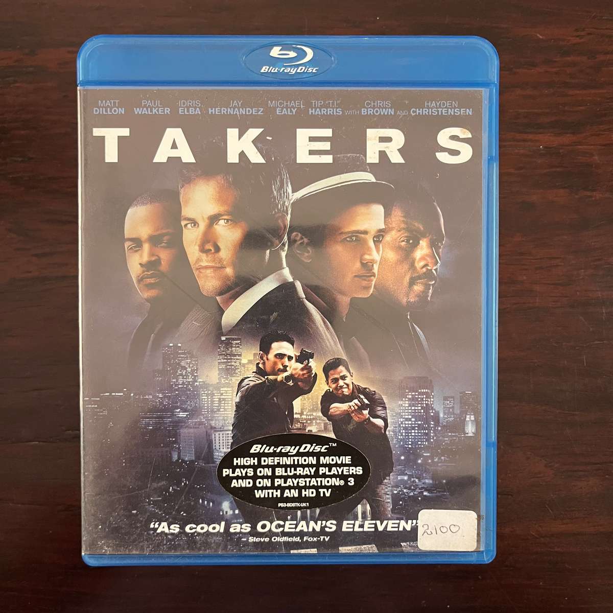 Takers Blu Ray Import Paul Walker Matt Dillon Idris Elba
