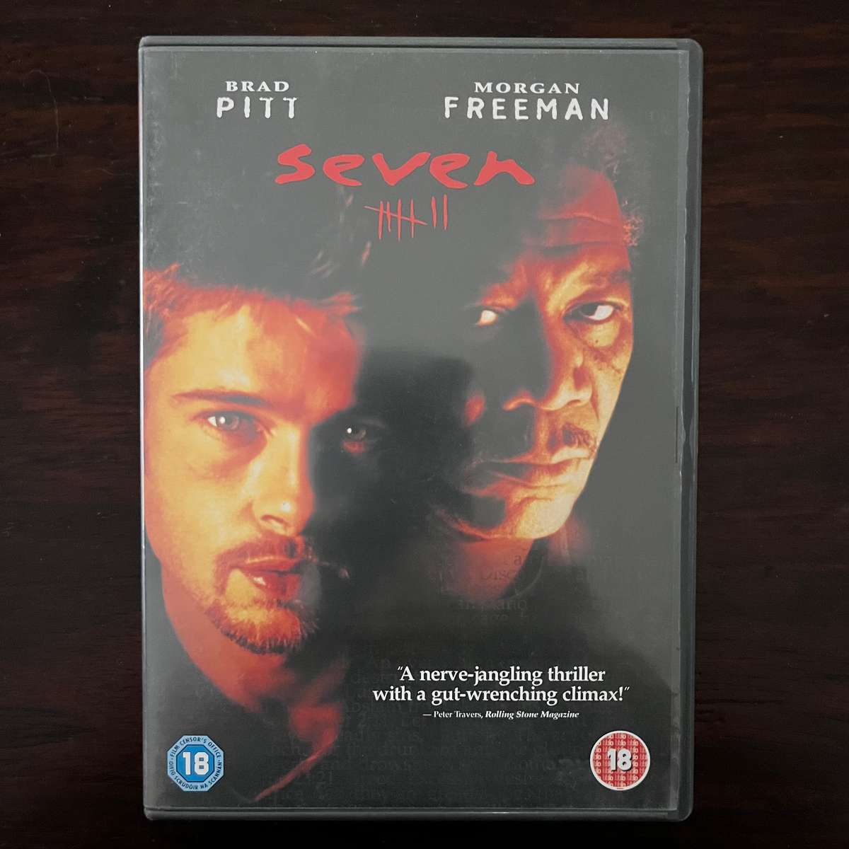 Seven DVD UK Press Brad Pitt David Fincher