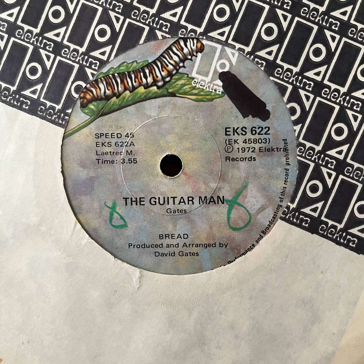 Bread - The Guitar Man Vinyl 7 Inch Single South African Press