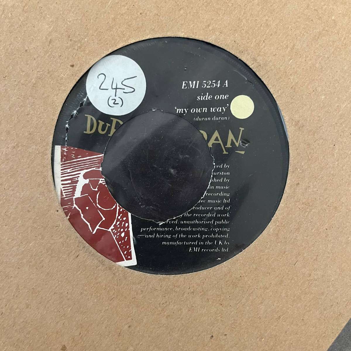 Duran Duran - My Own Way (Night Version) Vinyl 7 Inch Single UK Press