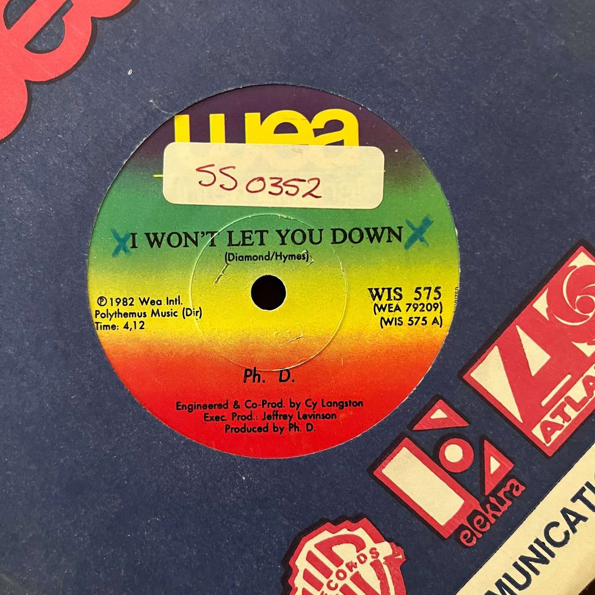 Ph.D - I Won't Let You Down Vinyl 7 Inch Single South African Press