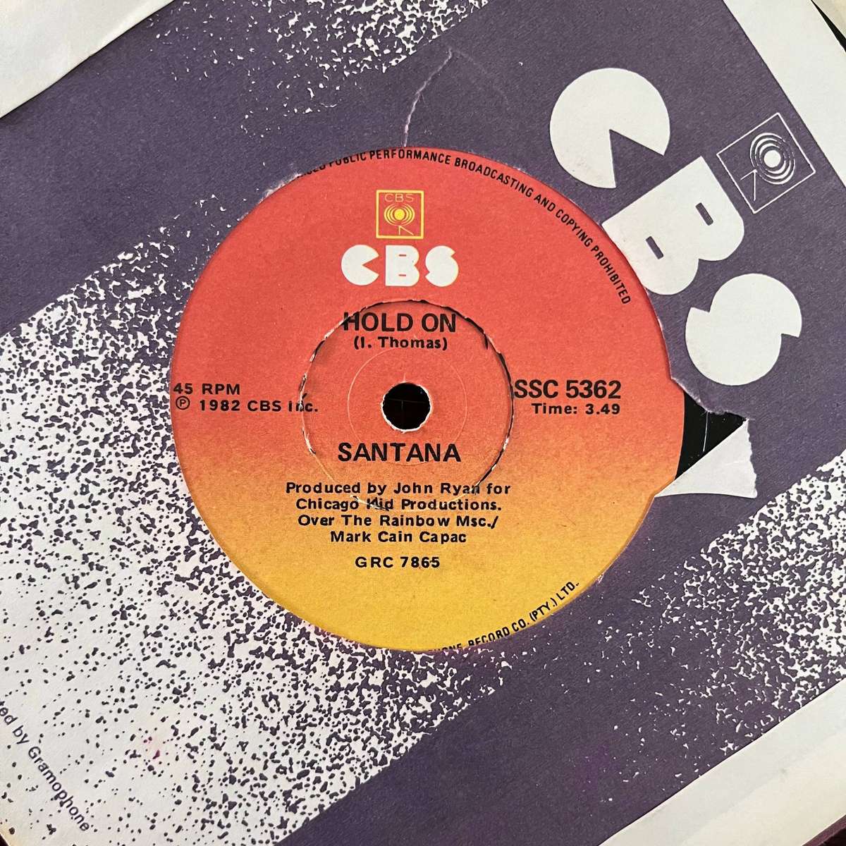 Santana - Hold On Vinyl 7 Inch Single South African Press (2)