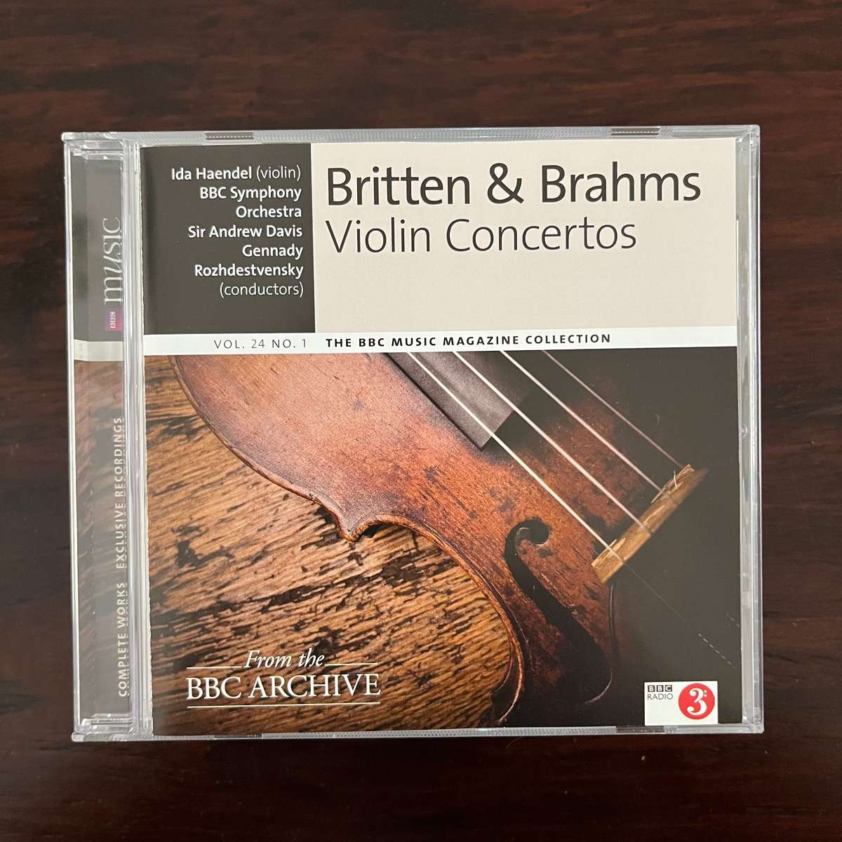Britten & Brahms - Violin Concertos CD BBC Archive