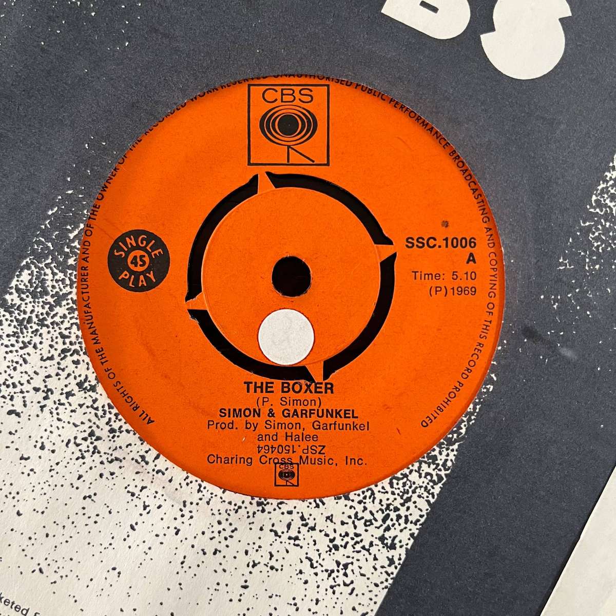 Simon and Garfunkel - The Boxer Vinyl 7 Inch Single South African Press