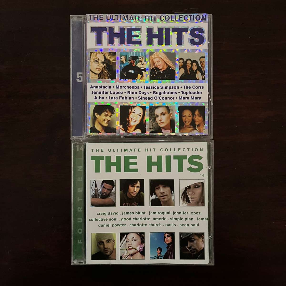 The Hits 5 & 14 Compilations 2CD Lot A-Ha Oasis Collective Soul