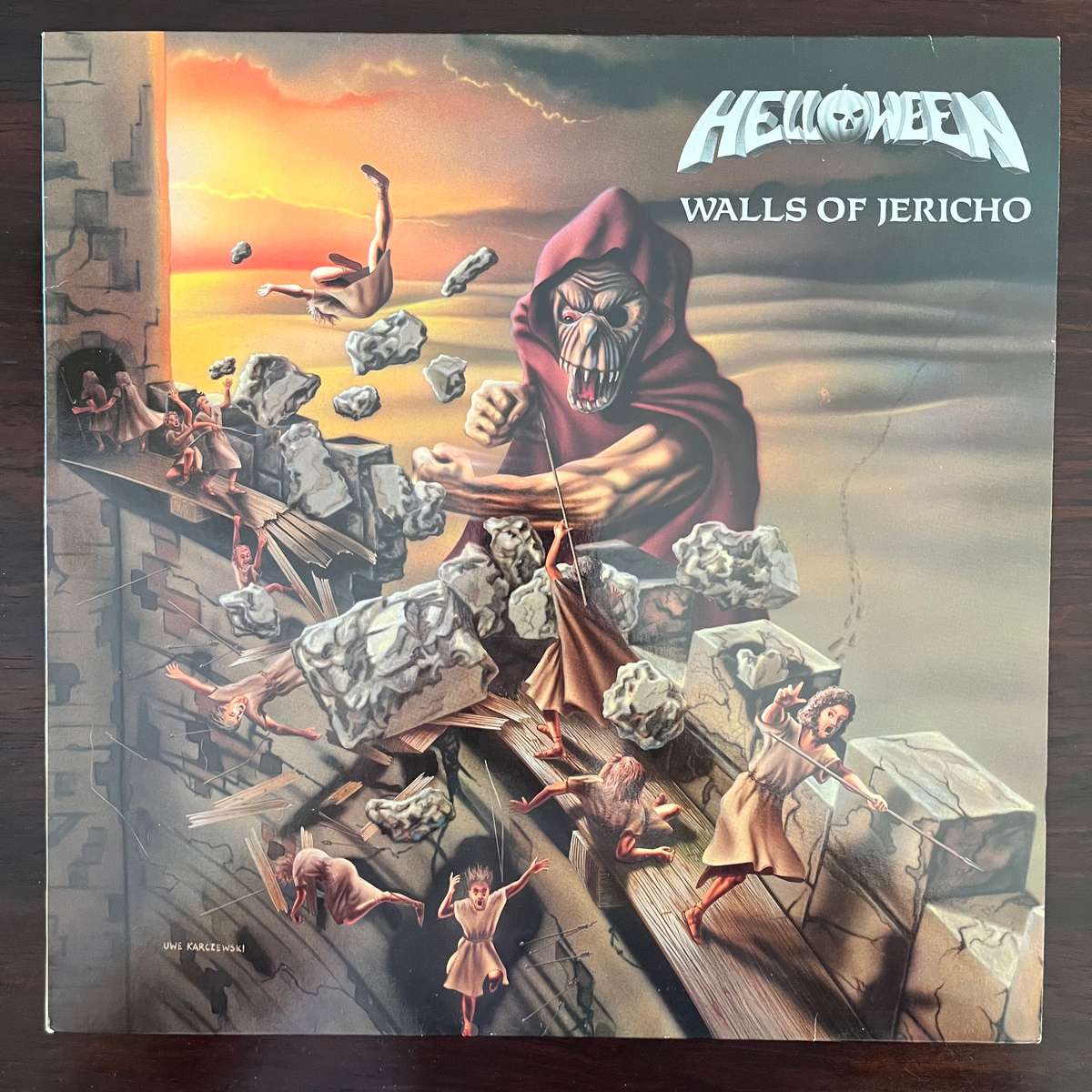 Helloween - Walls Of Jericho Vinyl LP German Press Speed Metal
