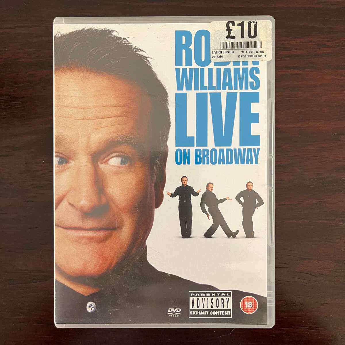 Robin Williams - Live On Broadway DVD UK Press