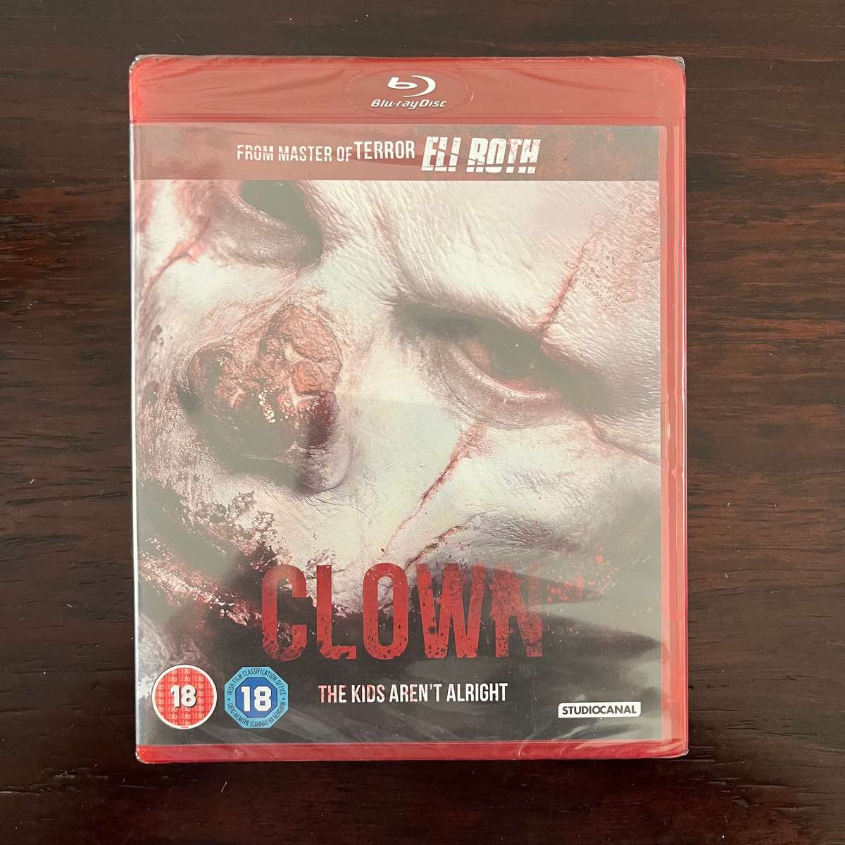 Clown Blu Ray Horror Eli Roth New and Sealed