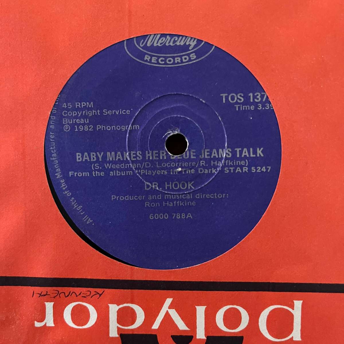 Dr. Hook - Baby Makes Her Blue Jeans Talk Vinyl 7 Inch Single South African Press