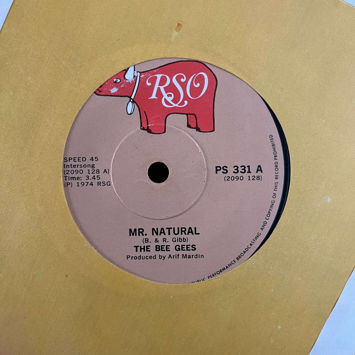 Bee Gees - Mr. Natural Vinyl 7 Inch Single South African Press