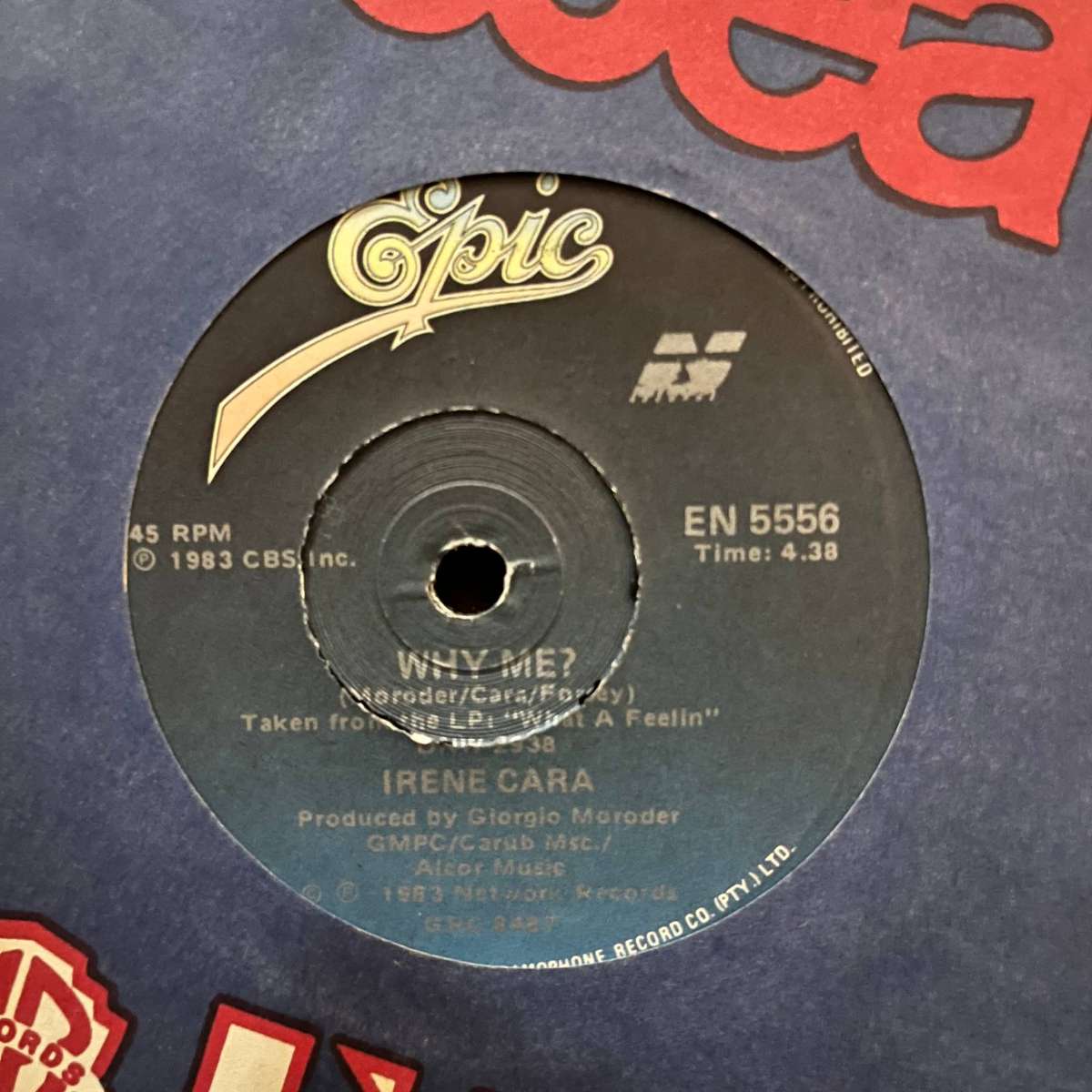 Irene Cara - Talk Too Much Vinyl 7 Inch Single South African Press (2)