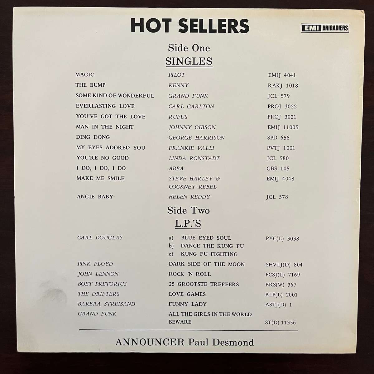 Hot Sellers Vinyl LP Rare Promo Only Compilation ABBA Pink Floyd Grand Funk